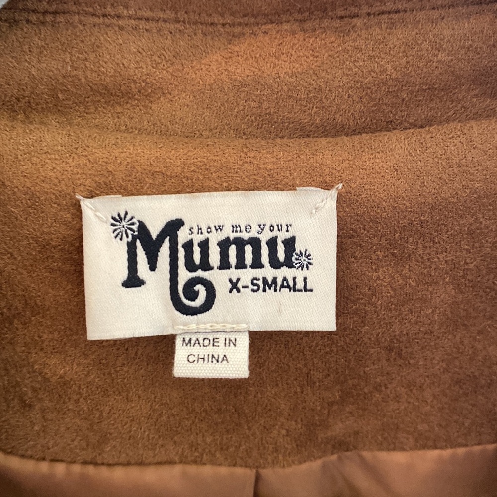 Show me your mumu, Ojai Fringe jacket, Penny faux suede. Size extra small - Picture 5 of 10
